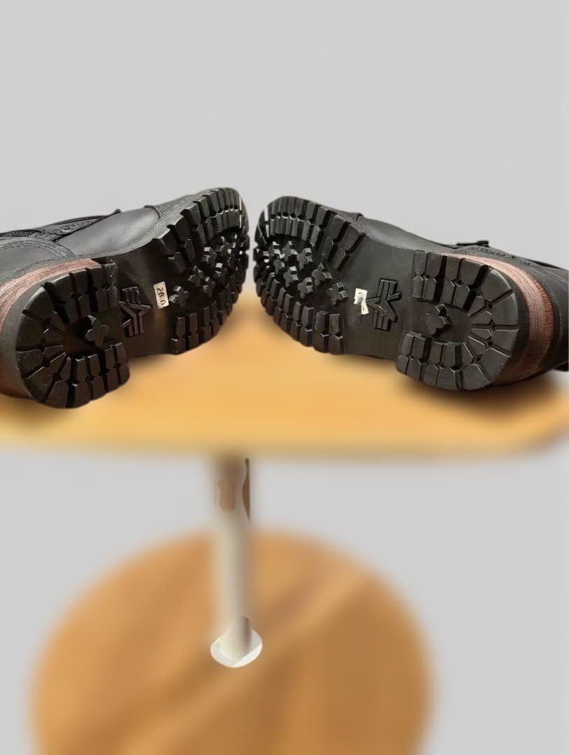 ALPHA INDUSTRIESの牛革バイカーブーツ　26cm 未使用