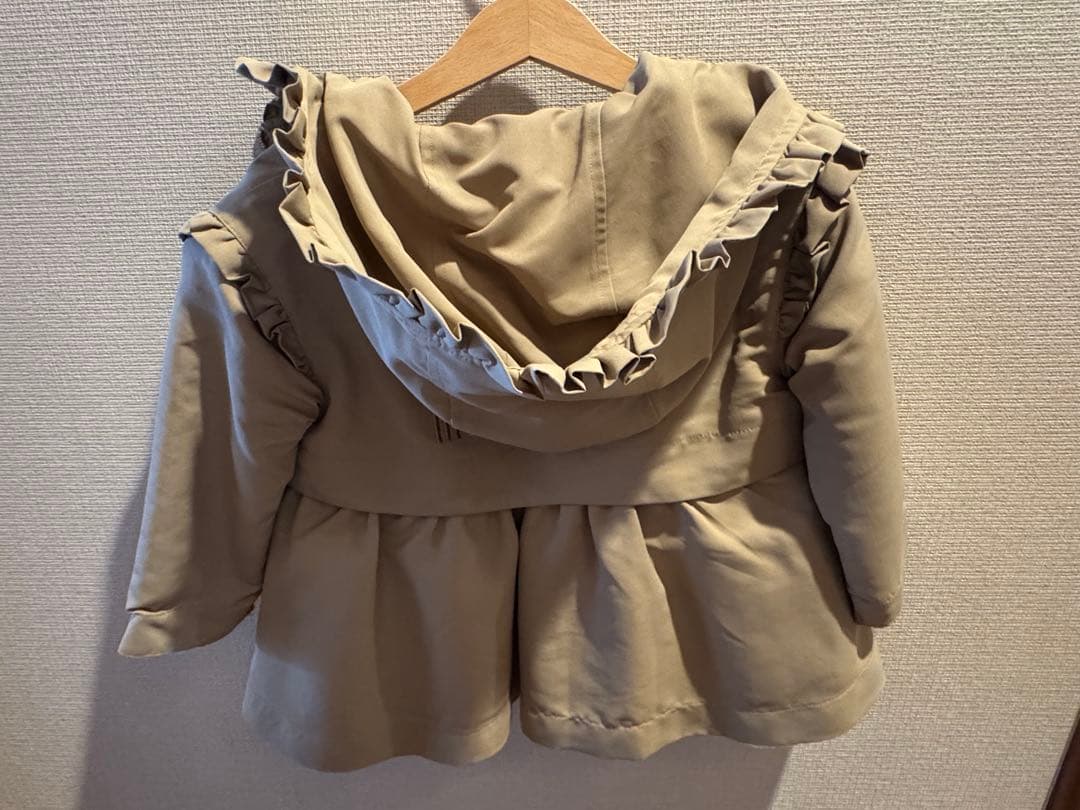 メゾピアノ　ベージュ フリースジャケット 100cm