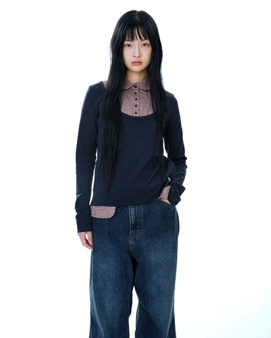 【新品未使用】COYSEIO ブラウスドッキング長袖カットソー