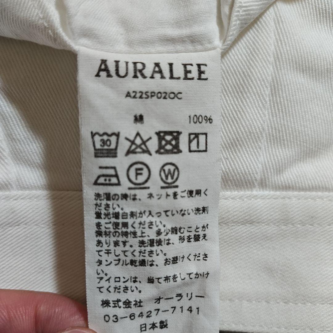 AURALEE ホワイト チノパン サイズ4 A22SP02OC