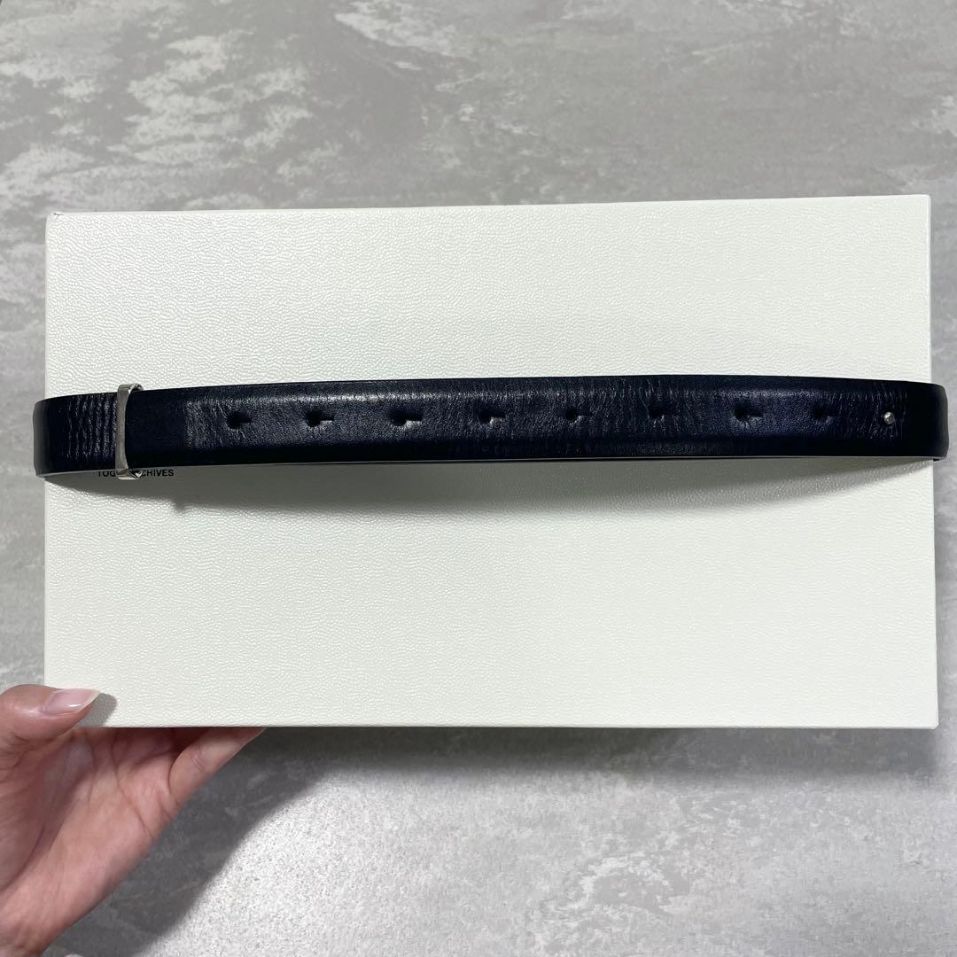 TOGA PULLA トーガ ブラックレザーベルト