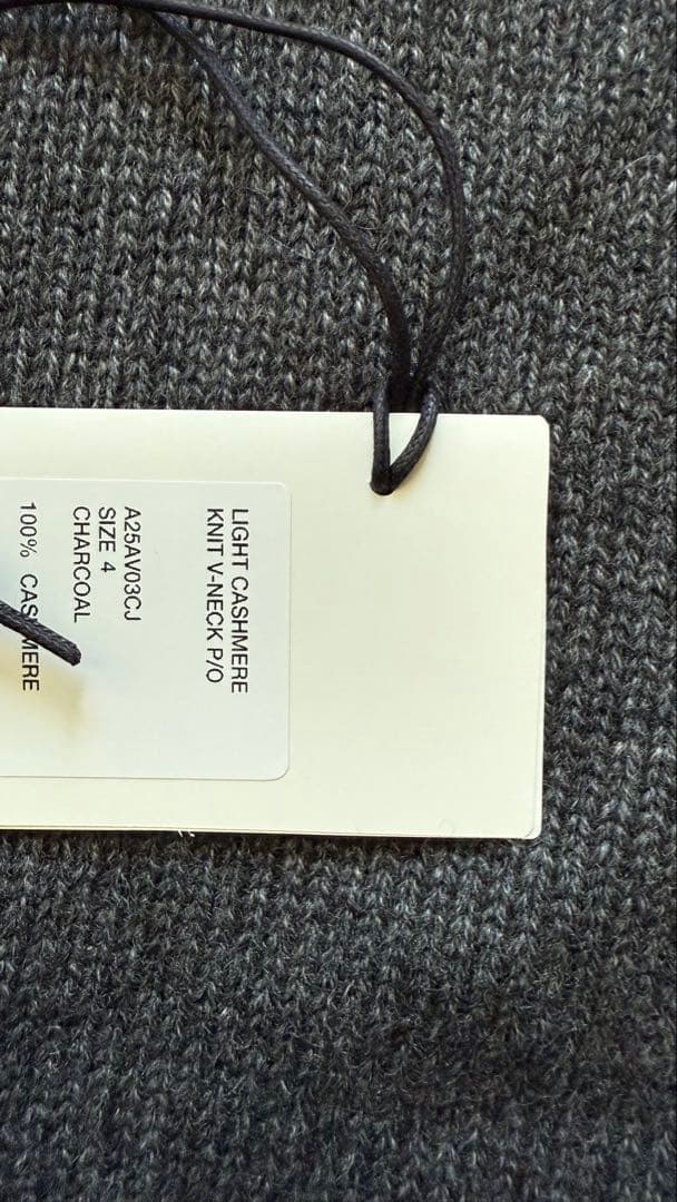 トップス LIGHT CASHMERE KNIT V-NECK P/O