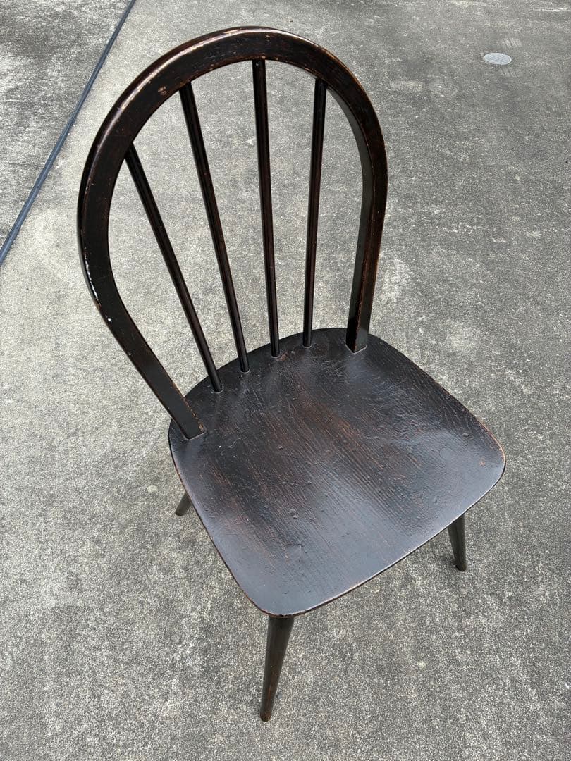 アーコール　チェア　焦茶　ブラウン　レトロ　アンティーク　ヴィンテージ　椅子