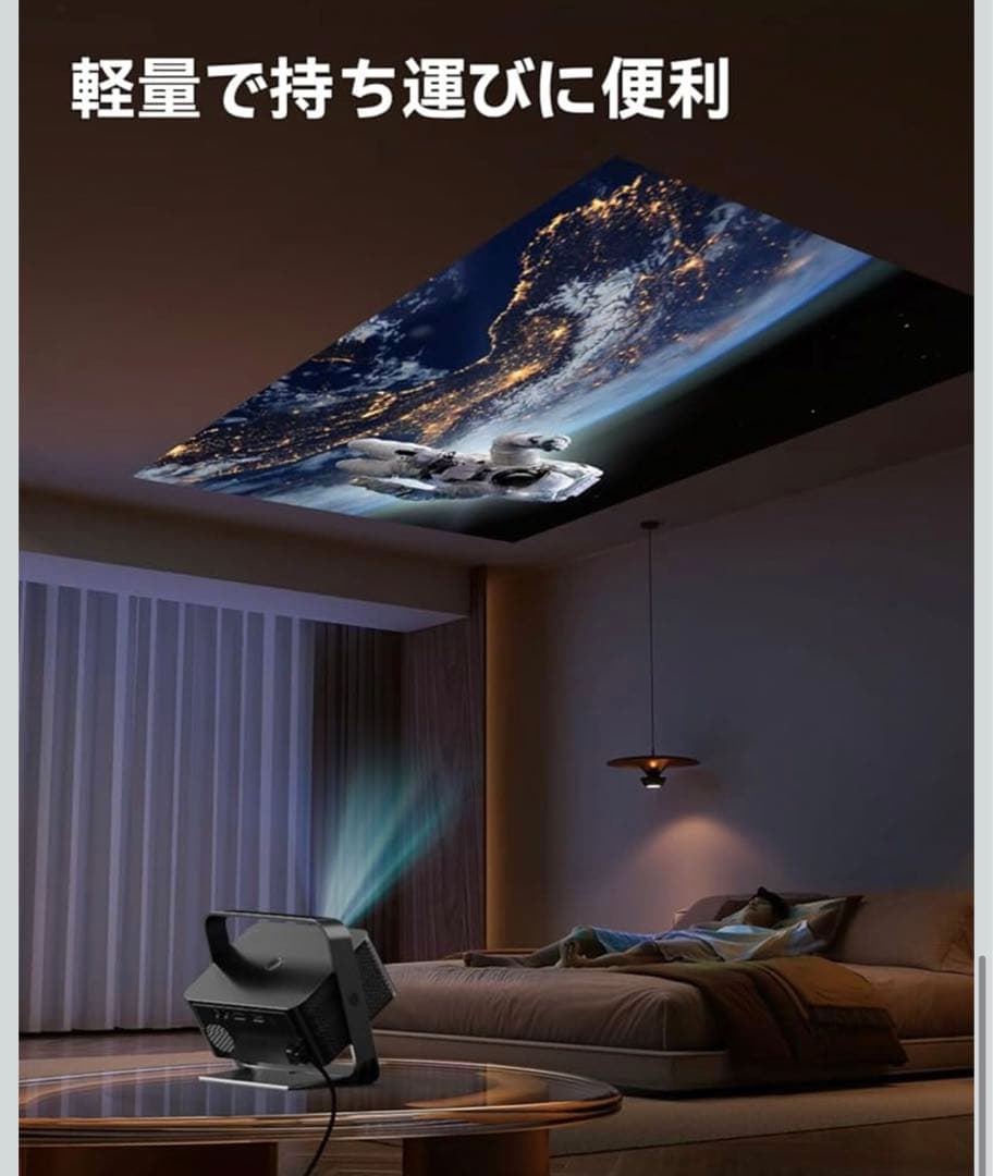 プロジェクター 家庭用1500ANSIネイティブ1080P 4k対応双方向