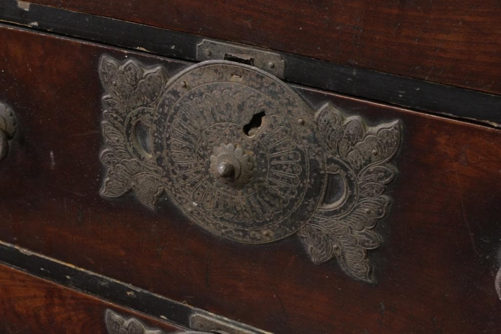 仙台箪笥 時代箪笥 欅 菊唐草 木瓜 金具 古家具 和箪笥 古道具 古民家 店舗