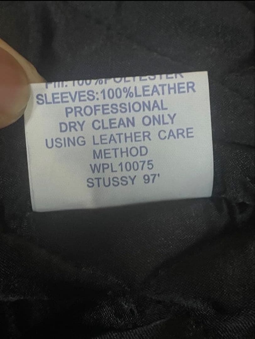 OLD STUSSY Big4 スタジャン M ブラック