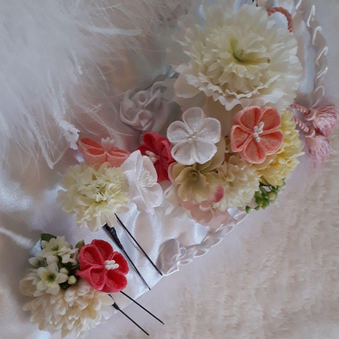 成人式ストール、髪飾り