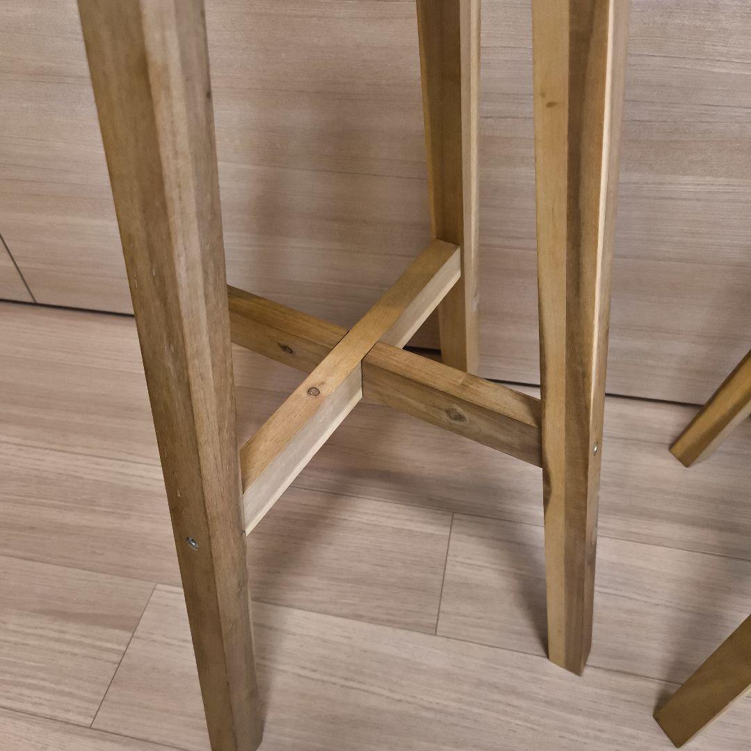 IKEA SKOGSTA ハイスツール　カウンターチェア　2脚セット