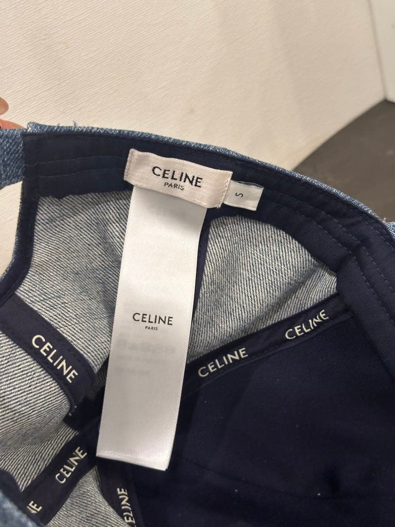 CELINE (セリーヌ) トリオンフ デニムベースボールキャップ 帽子