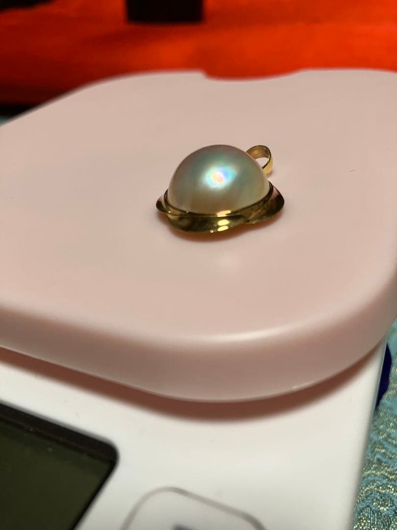 大粒マベパールペンダントトップ18K