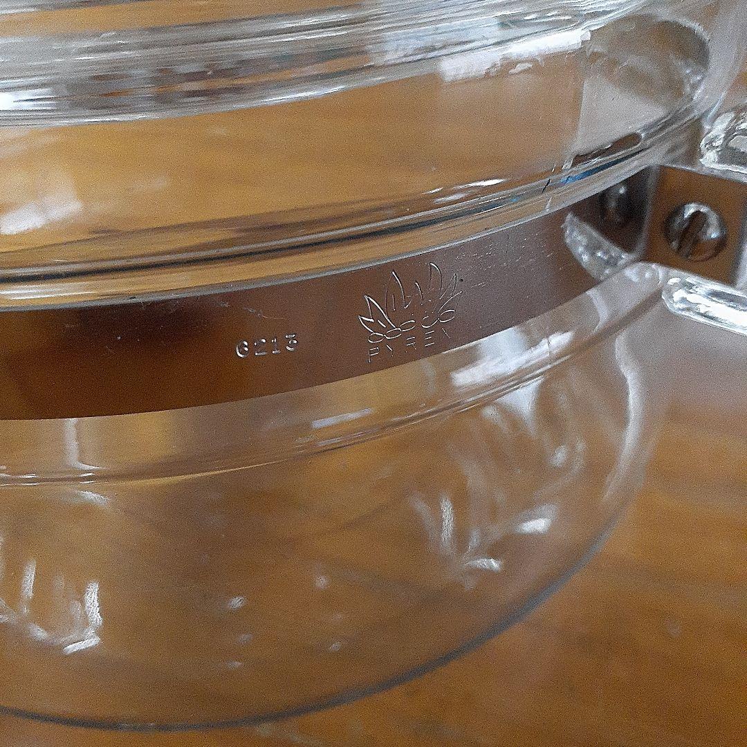 美品　ビンテージ　パイレックス　片手鍋大　L