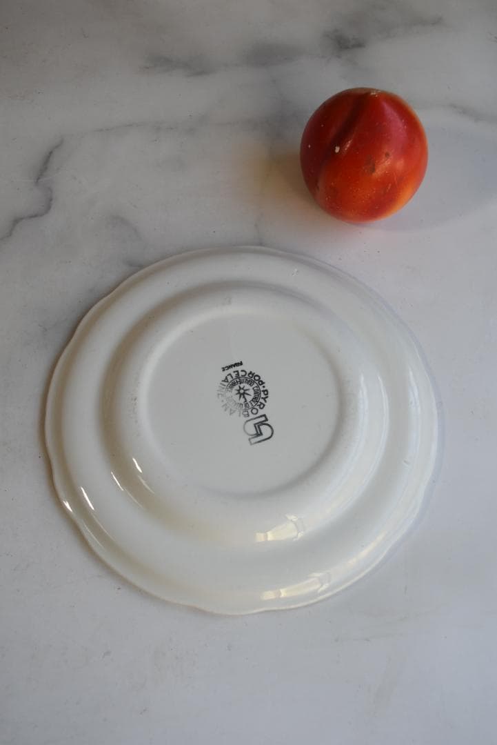 3枚組サルグミンヌ　 PYROBLAN　ビストロ白花リム皿