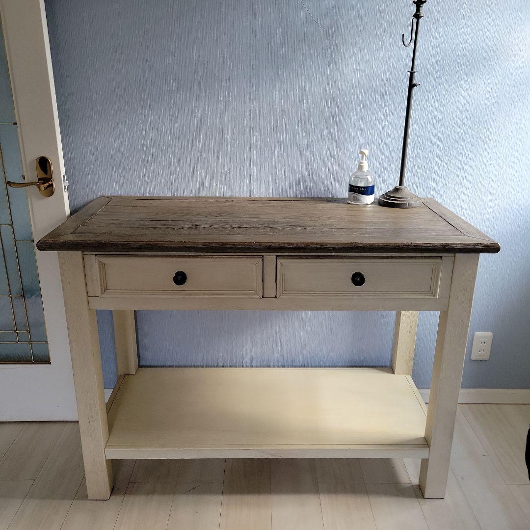 アメリカ家具アシュレイストア　フレンチカントリースタイル 木製コンソールテーブル