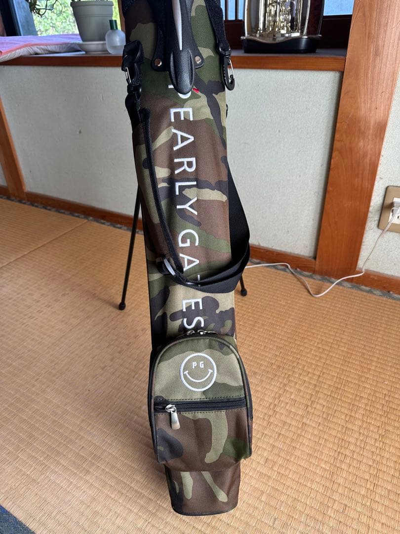 美品PEARLY GATES 迷彩 スタンドゴルフバッグ 89