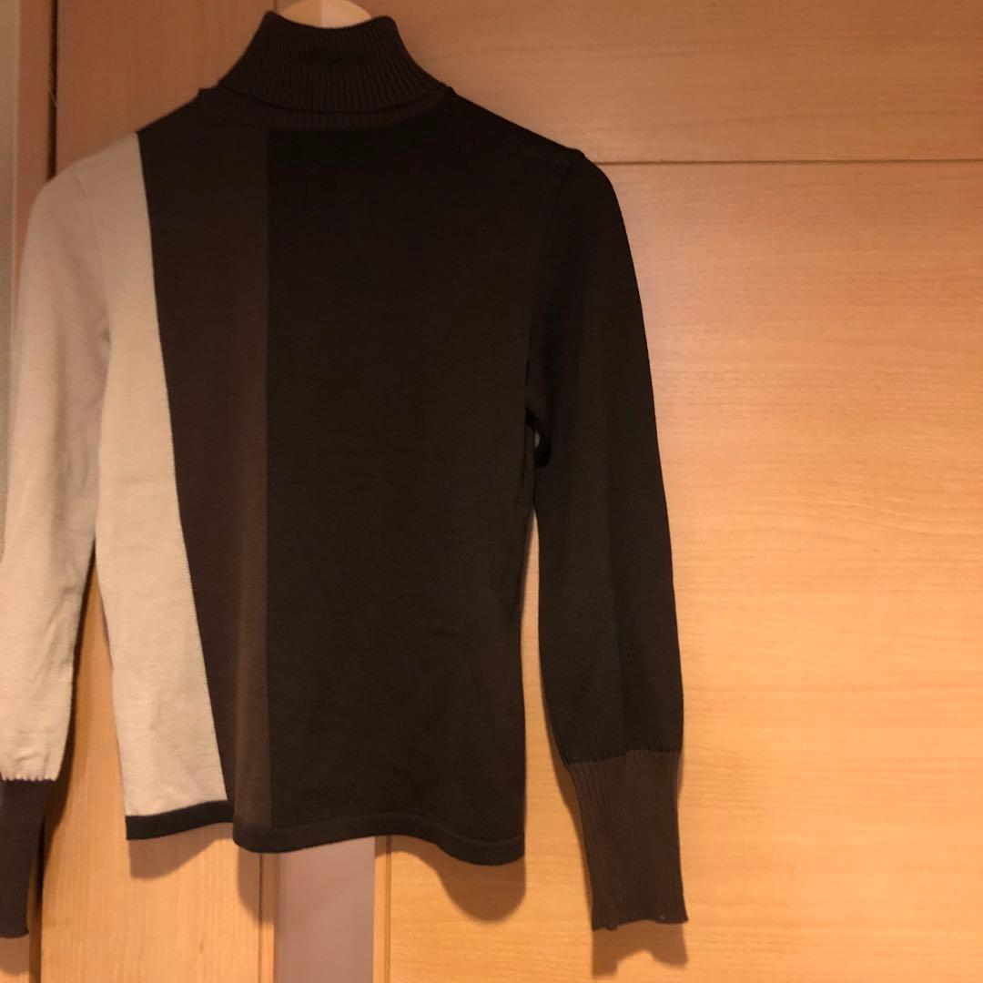 GIVENCHY ジバンシー　カットソー　ブラウンコーデGロゴ　M ウール