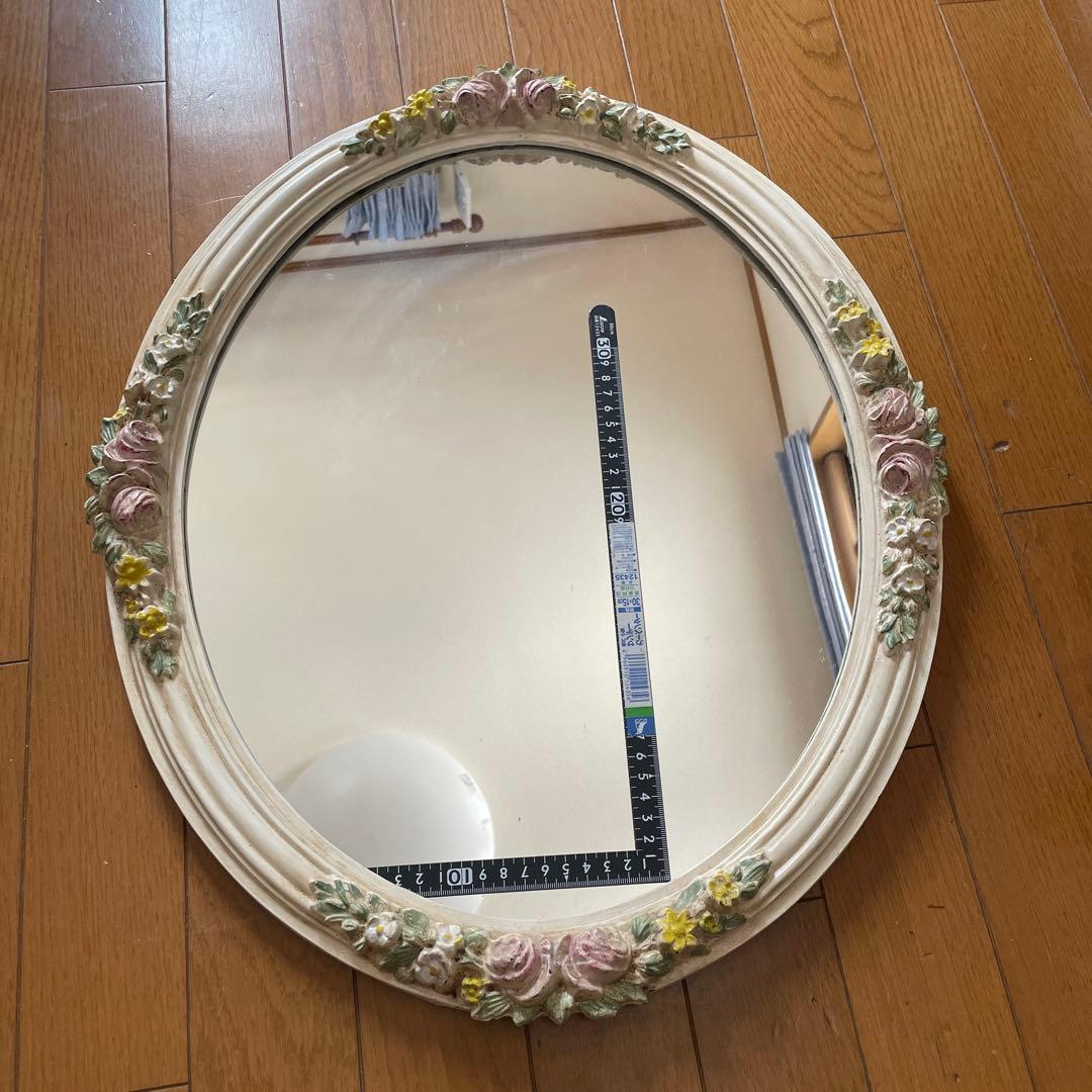 アンティーク調壁掛け鏡