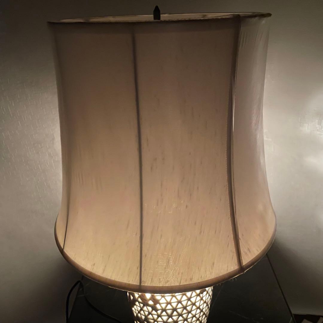 昭和レトロ　ランプ　陶器　アンティーク　照明