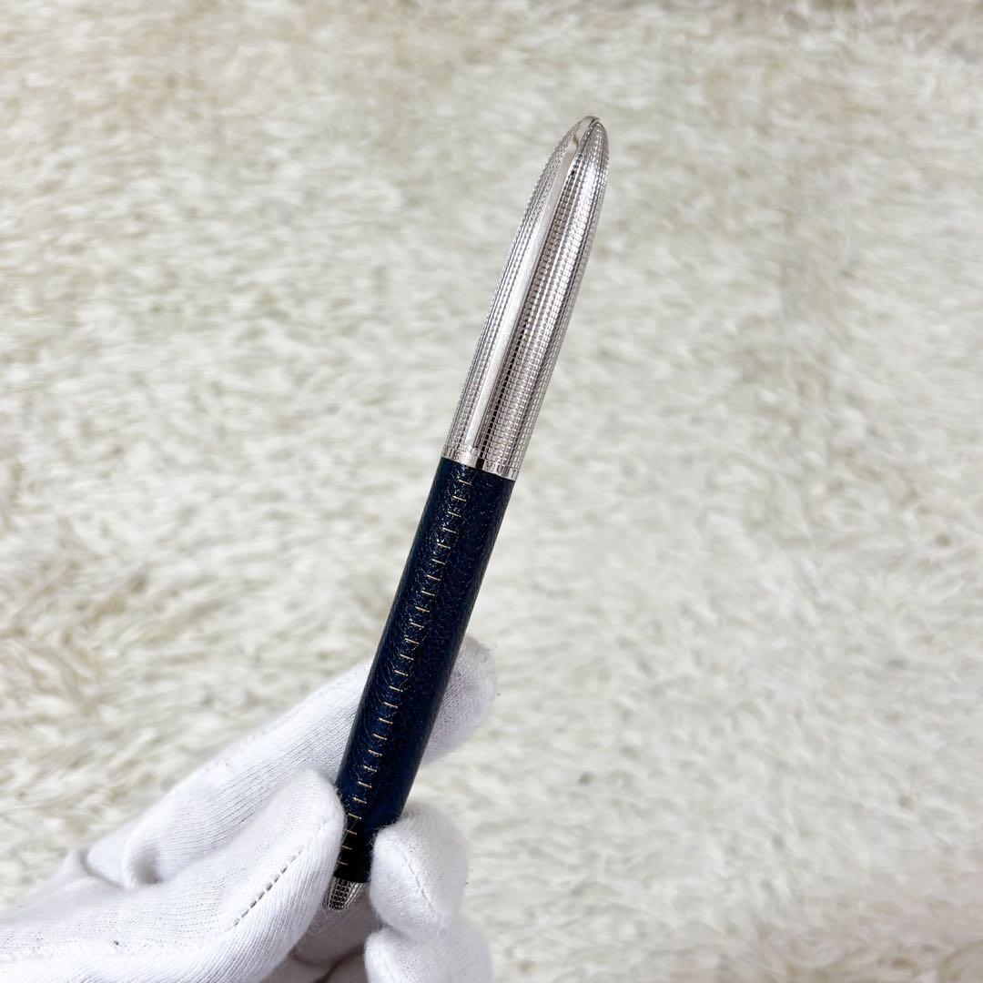 【極美品】ルイヴィトン ボールペン ドックキュイール ネイビー ローラーボール