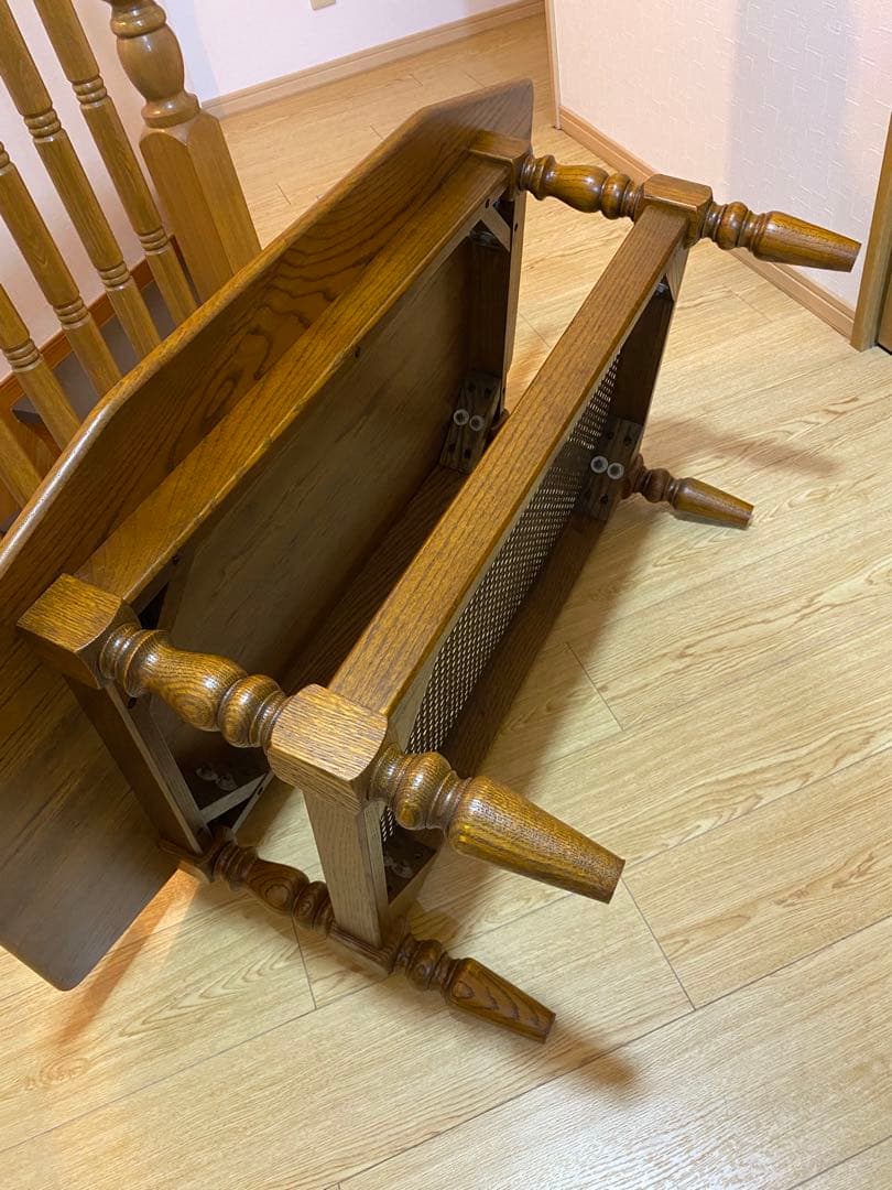 三越　ブルージュ　アンティーク　ローテーブル　ラタン　レトロ　ヴィンテージ