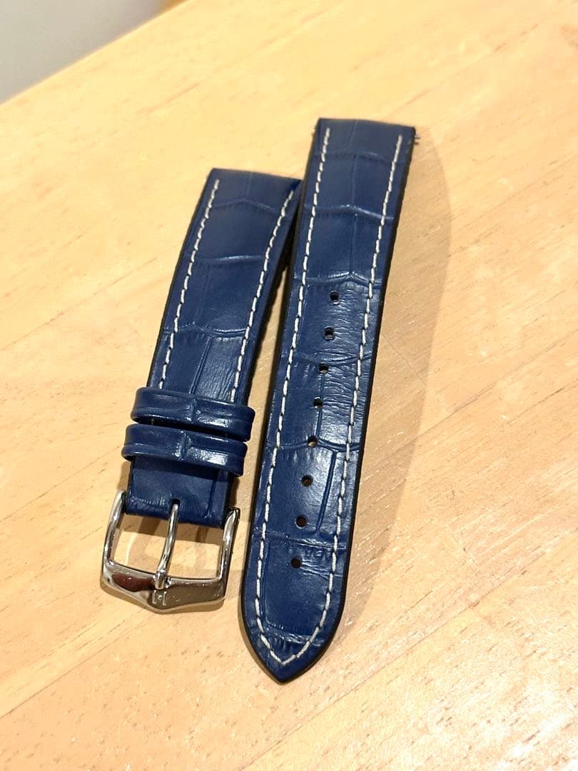 ヒルシュ HIRSCH 時計ベルト ジョージ ブルー ネイビー　20mmクイック