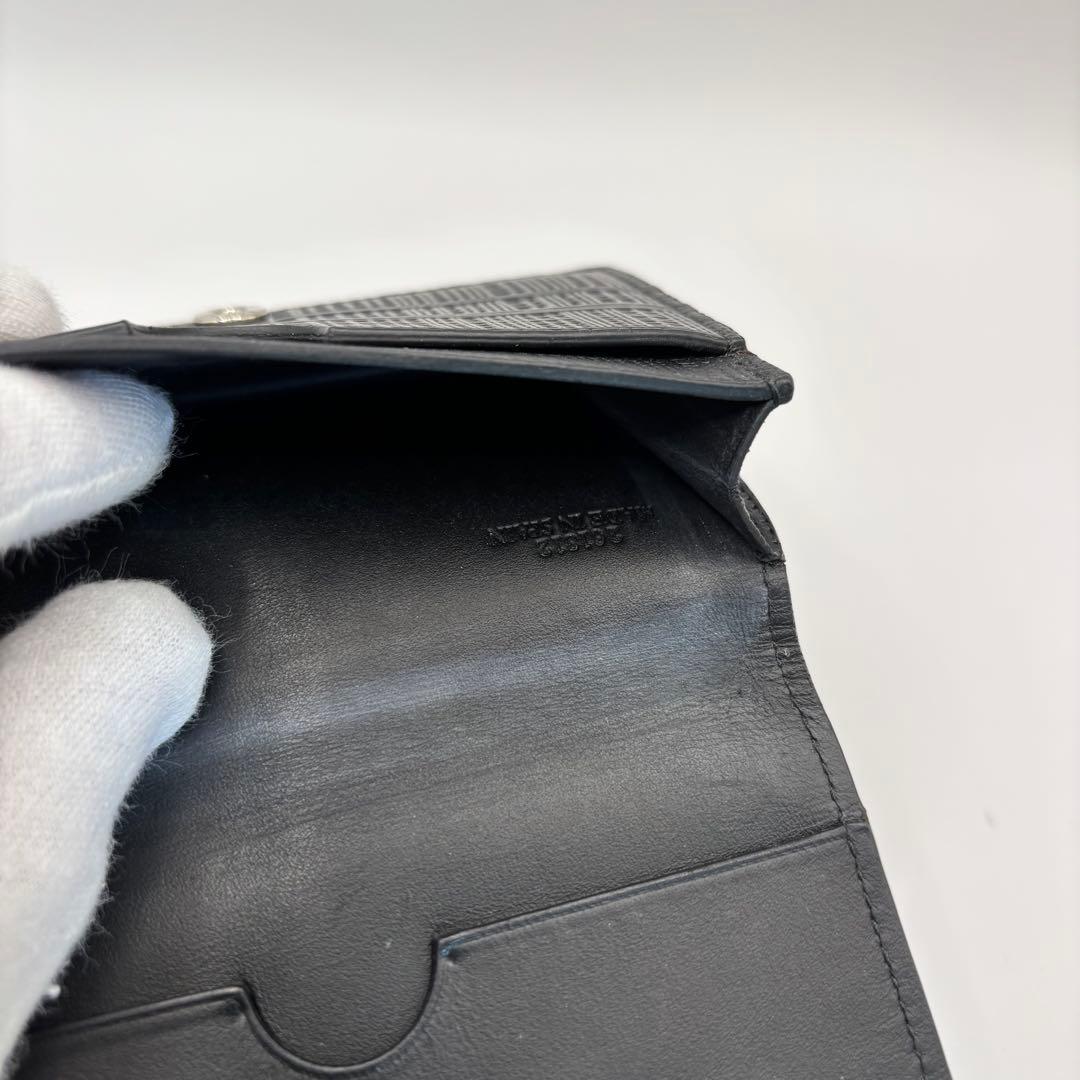 LOEWE カードケース　名刺入れ　ブラック　リネン　アナグラム　名刺ホルダー