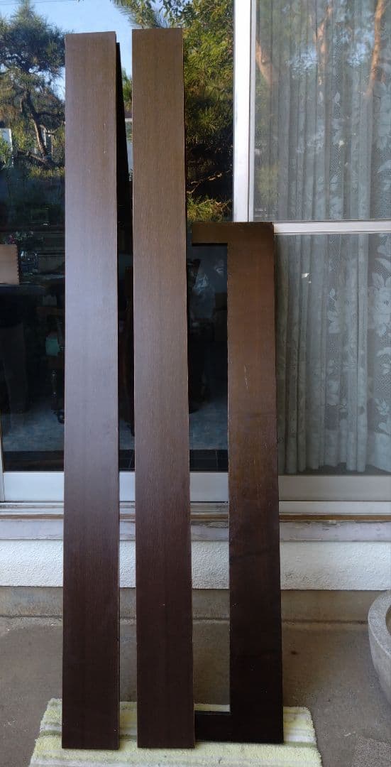 大塚家具　木製ダブルベッド　フレーム　ダークブラウン　高級品　艶有り　引き取り可