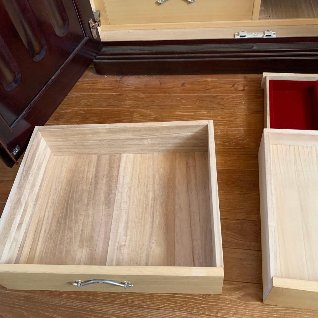 府中家具　桐　紫檀　引き出し付き　《分解発送》　無垢　リメイクにも