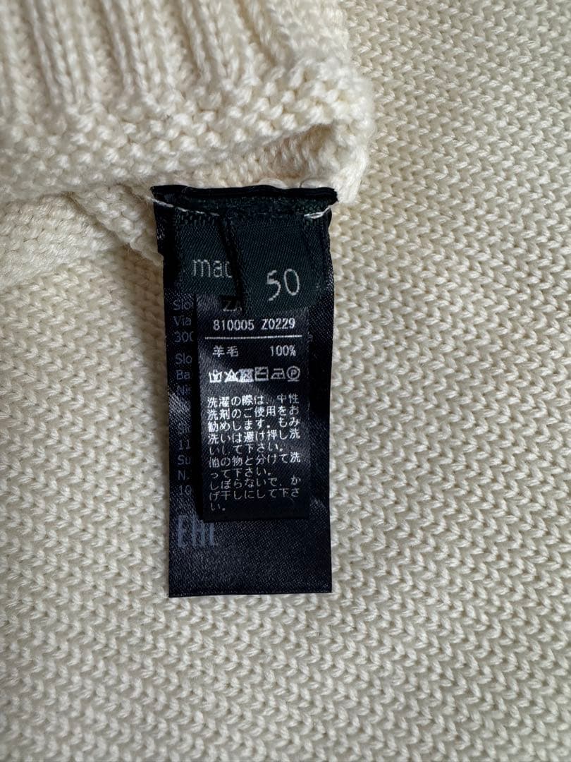 極美品ZANONE ザノーネ タートルネックニット5G ミドルゲージ サイズ50