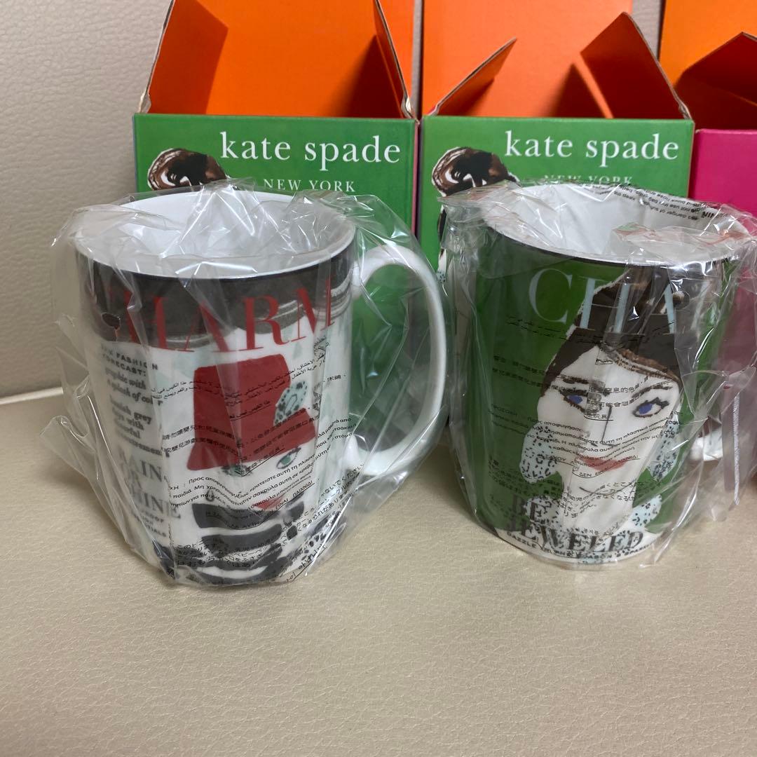 【新品、未使用】Katespade ケイトスペード マグカップ　お皿　セット
