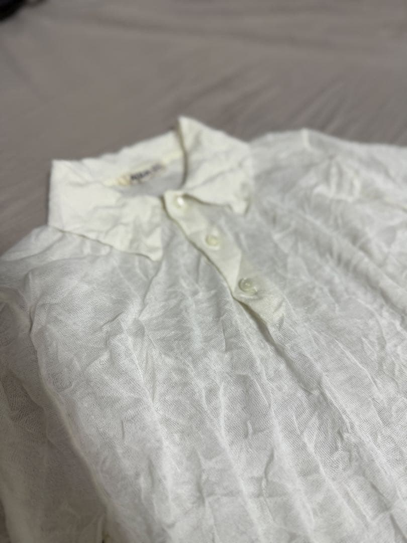 Auralee ホワイト ポロシャツ 五分袖 新品