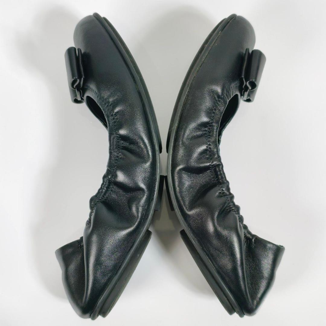 フェラガモ ヴァラリボン バレエシューズ LIZINKA ブラック 23.5