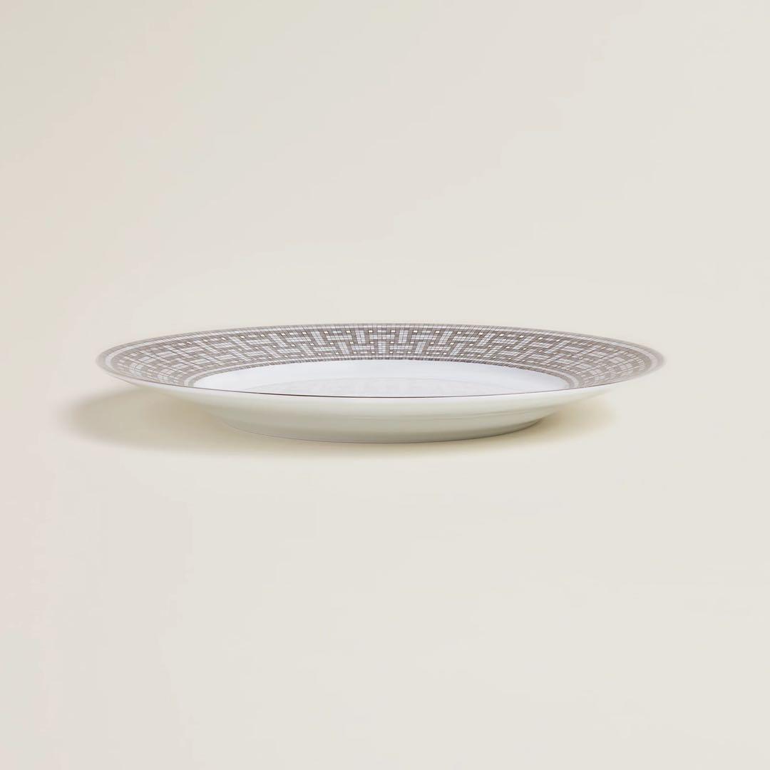 エルメス　ディナープレート 〈モザイク 24〉 プラチナ 2枚　新品未使用品