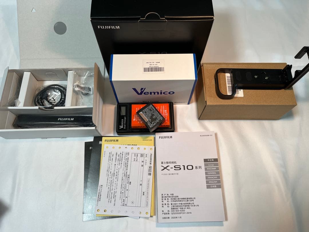 【元箱他完備】X-S10 Xメンテナンスプロ実施済/L型ブラケット/充電器