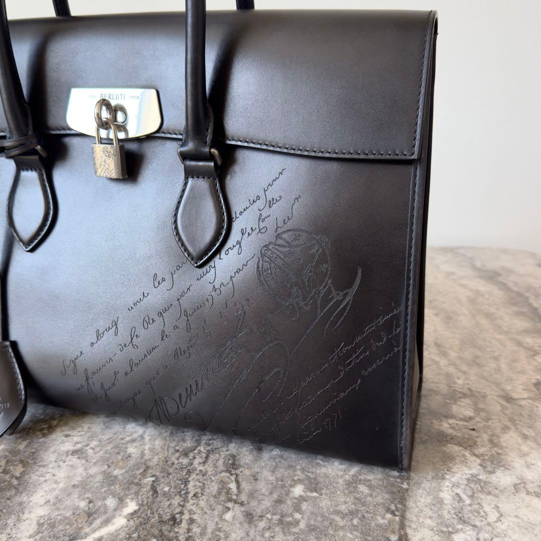 極美品 定価72.6万円 ベルルッティ エミーオ スクリットレザーブリーフケース