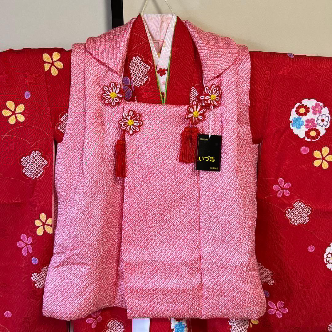 【訳あり】七五三 3歳被布着物襦袢セット