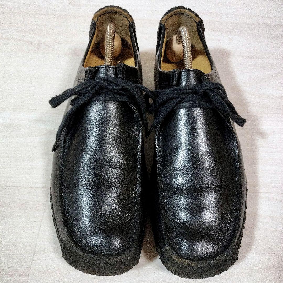 【Clarks】クラークス ナタリー レザー クレープソール レザー UK8 黒