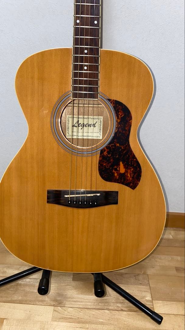 値下げ、美品❣️初心者様、女子にLegend アコギ、クリーニング済み、ケース付