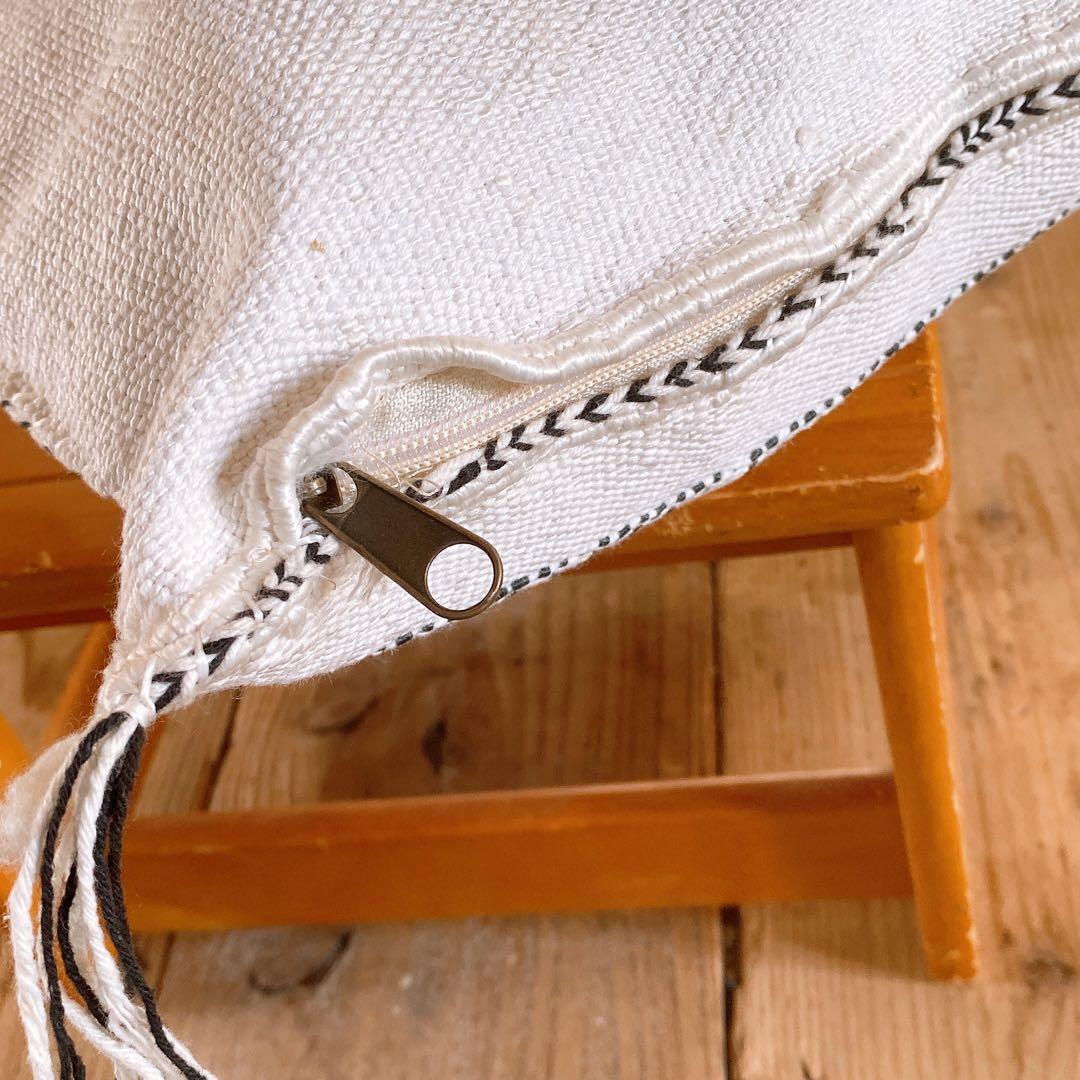 モロッコ製 カクタスシルク サブラ クッションカバー 約46〜49cm