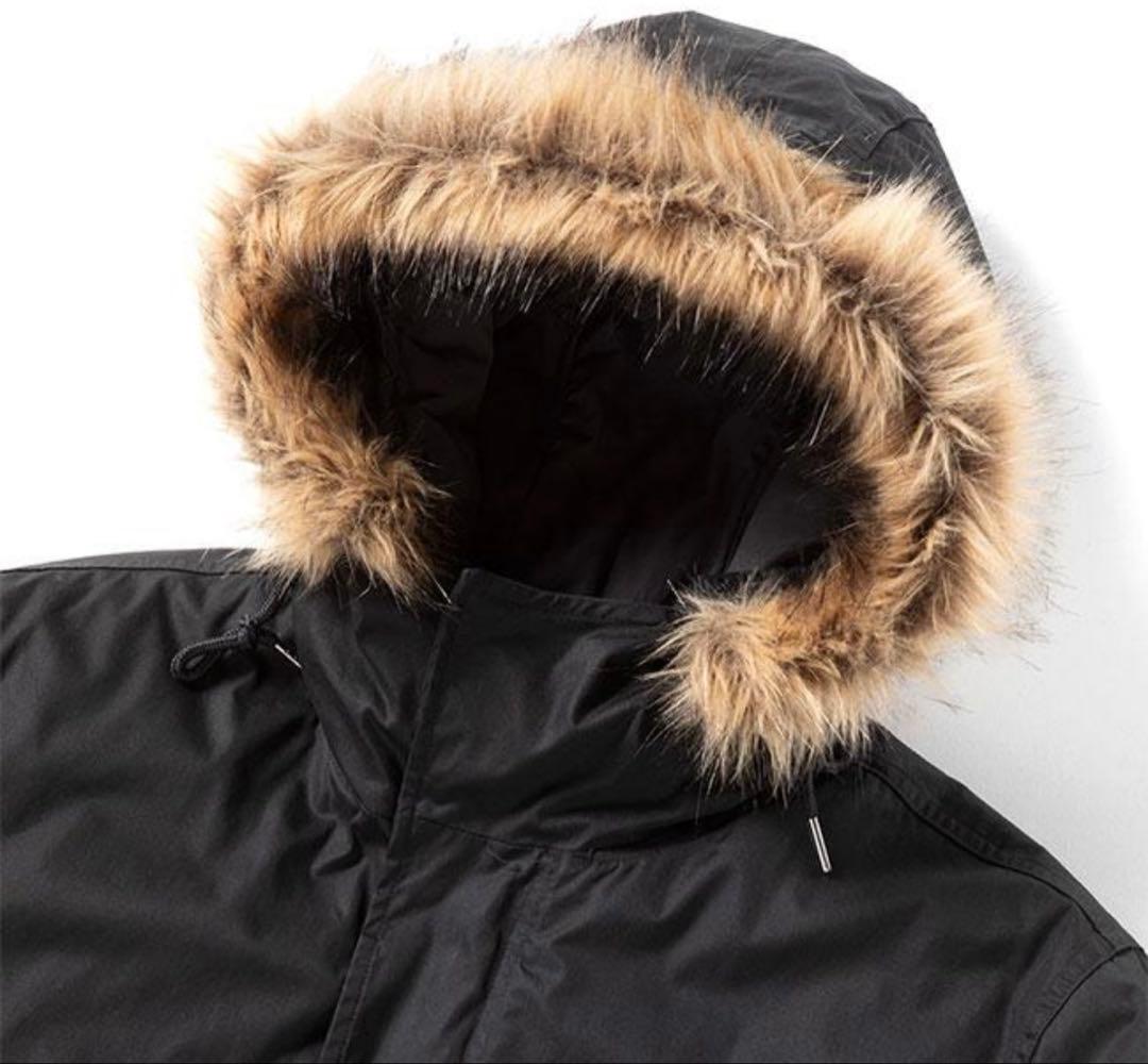 ブラック フード付き モッズコート