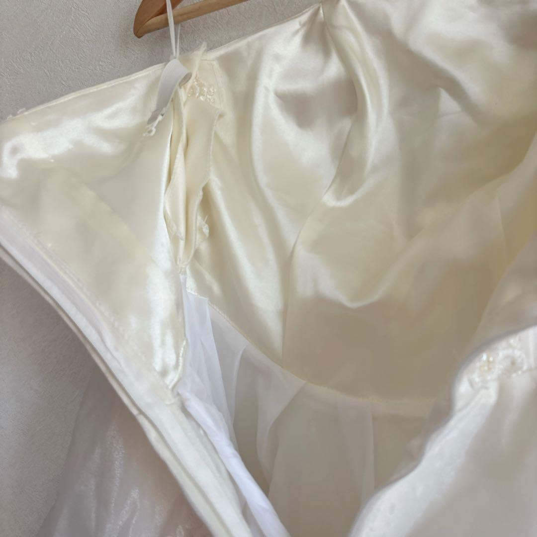 white dress 約9号 約Mサイズ(ウエディング結婚式・発表会・演奏会