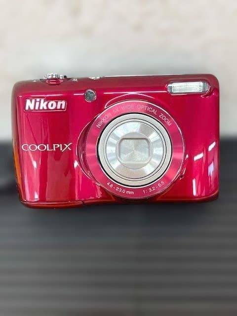 Nikon COOLPIX L26 レッド 稼働品 コンパクトデジカメ 電池付き
