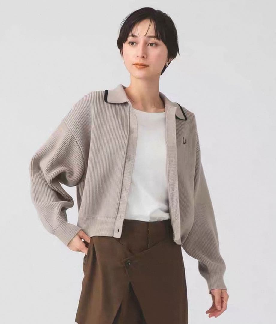 新品FRED PERRY × Ray BEAMS / 別注 カラー カーディガン