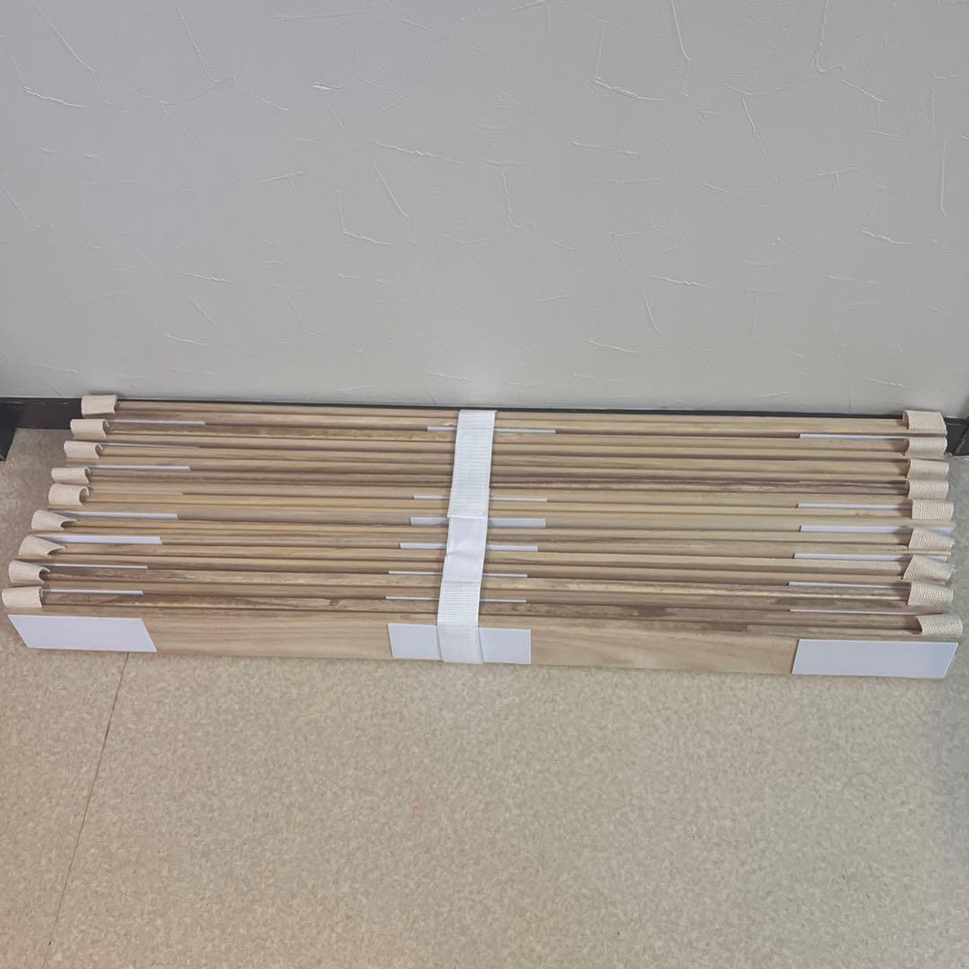 丸めてしまえる 桐すのこベッド　シングル　3点セット