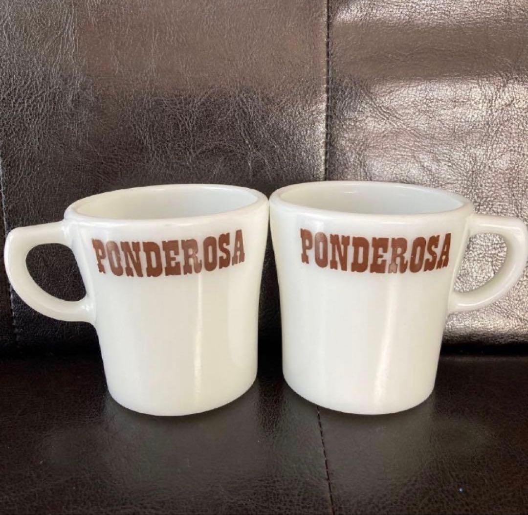 パイレックス ポンデローザ マグカップとお皿 それぞれ2個セット