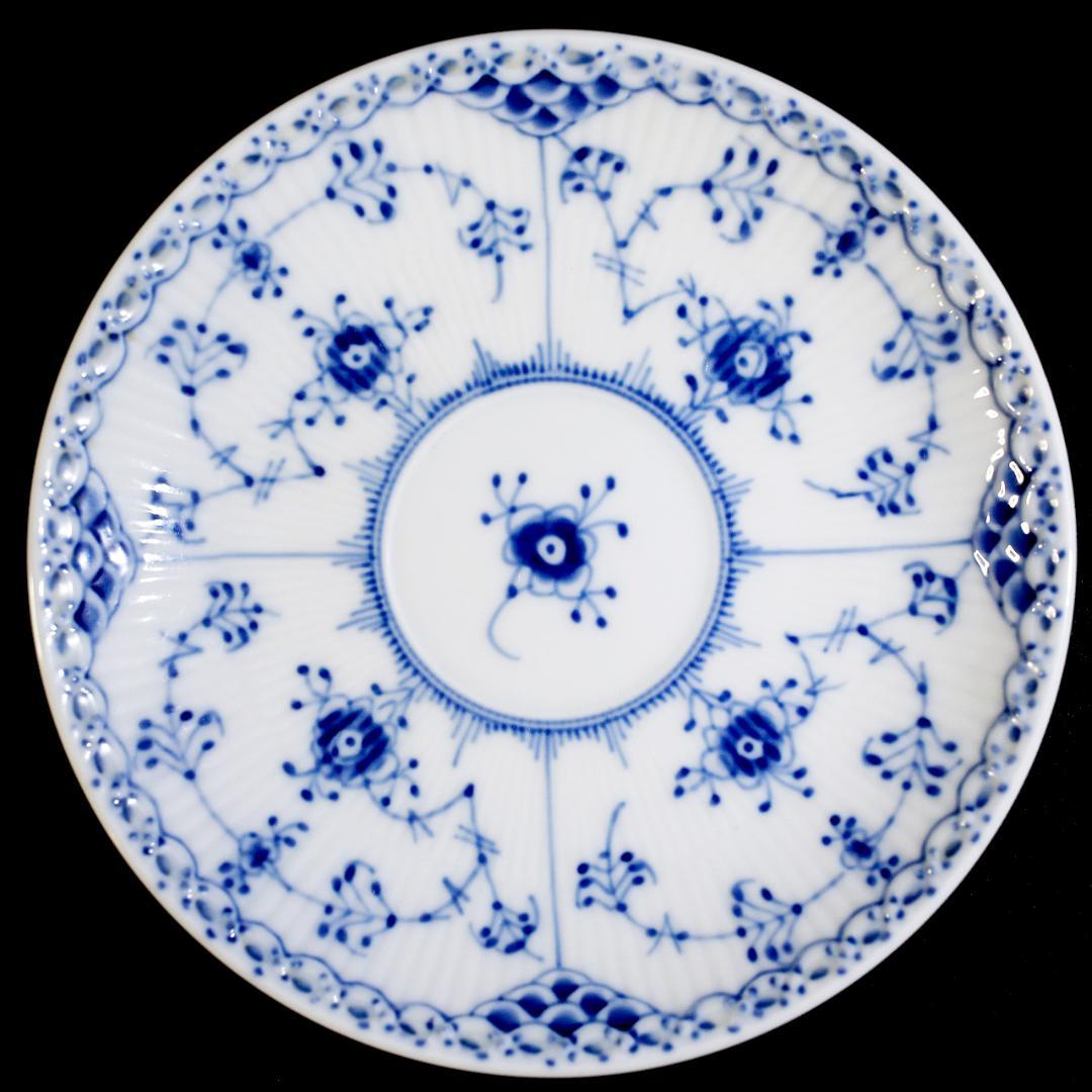 【美品】ロイヤルコペンハーゲン ハーフレース ダブルハンドル スープカップ