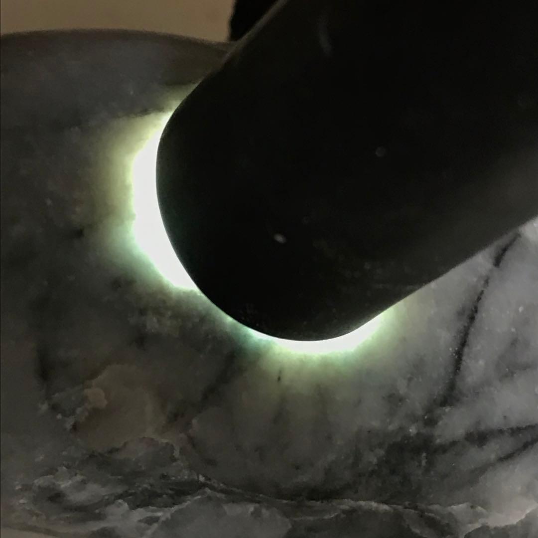 糸魚川翡翠　灰地＋糸巻き＋青　270g