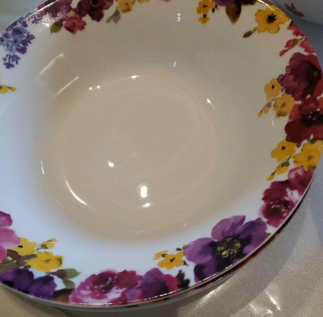 メルカリ便送料込♪Francfranc♪花柄陶器深皿フランフランフロナFLONA