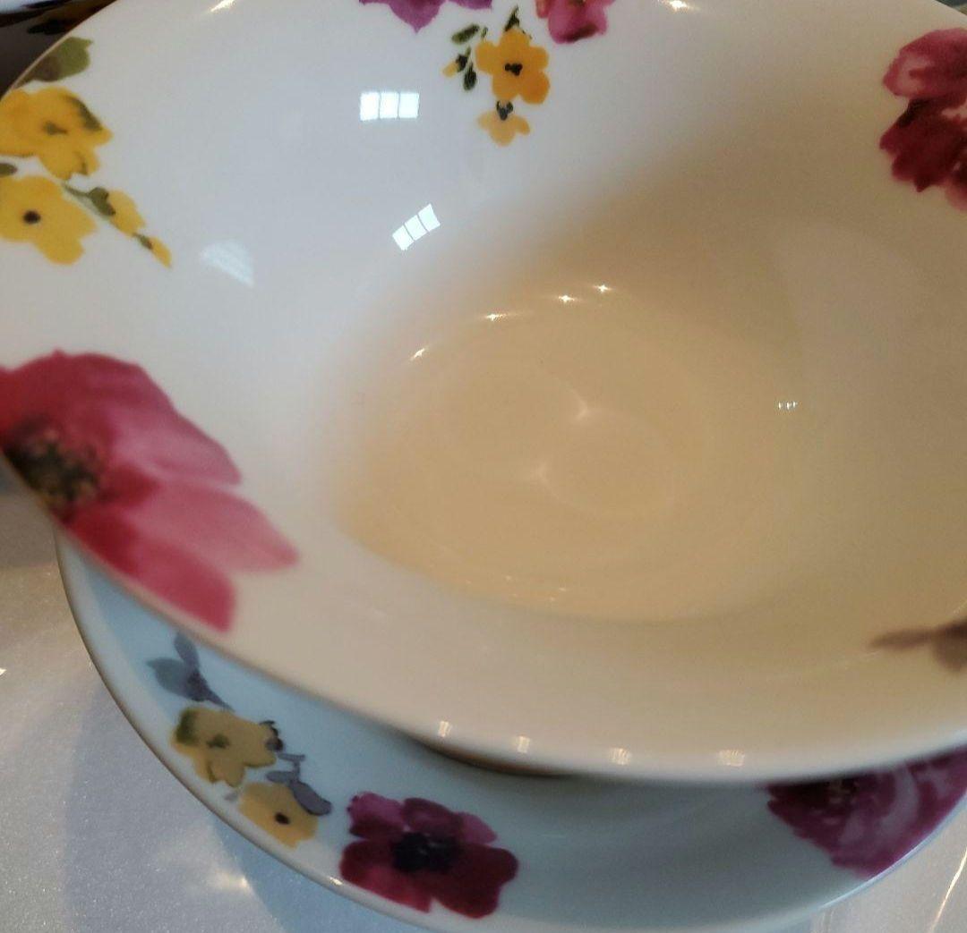 メルカリ便送料込♪Francfranc♪花柄陶器深皿フランフランフロナFLONA