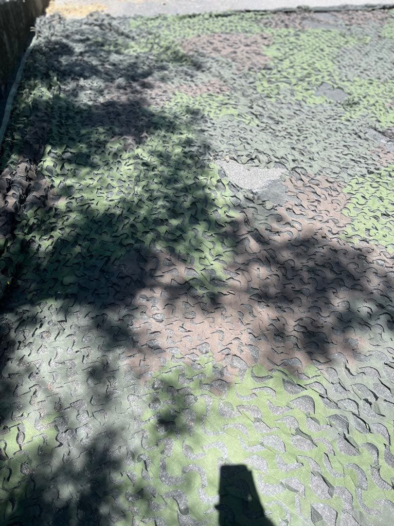 米軍　実物　カモフラージュネット　偽装ネット　② カバー付き　送料無料